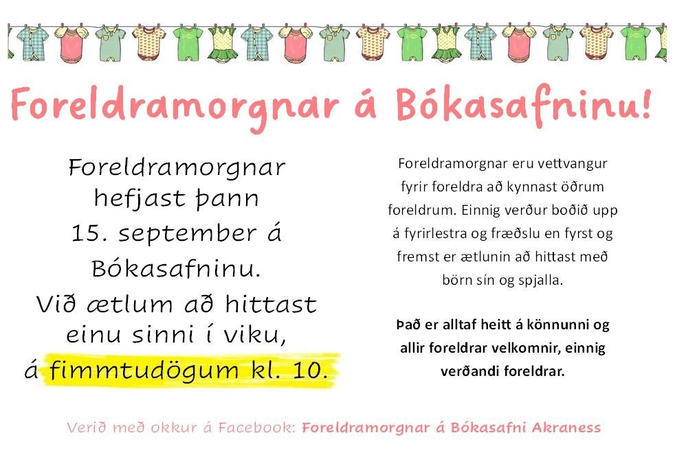 Fyrsti foreldramorgun vetrarins!