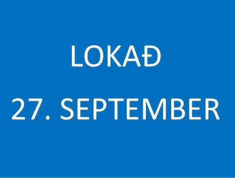 Lokað þriðjudaginn 27. september