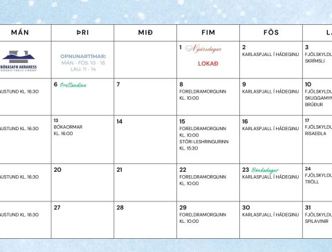 Dagskráin í janúar