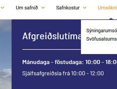 Svöfusalur - umsóknarformið komið í lag!